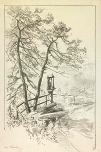 Sign by the Road in Trbizn by Ladislav Benesch